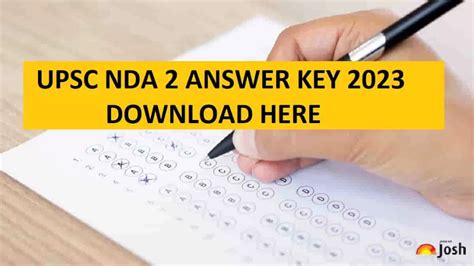 Nda 2023 Answer Key Download Nda 2 Maths Gat Question Paper Pdf Of Set A B C And D