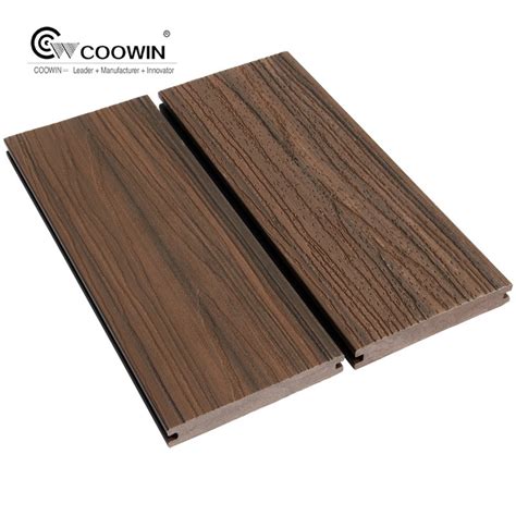 Co Extrusion Wpc Decking Waterproof Exterior Outdoor Wood And Plastic Composite Veranda Decking