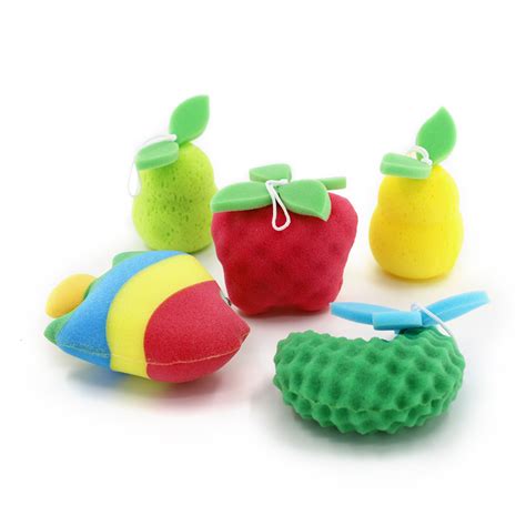 Baby Shower Ball Cute Mesh Bath Sponge Fruit Shape Bath Sponge China