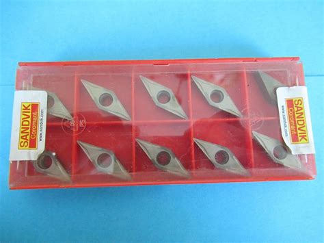 Sandvik VBMT 331 UM VBMT 16 04 04 UM Grade H13A Lot Of 10 Inserts B33