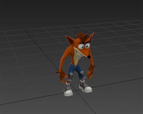 Crash Bandicoot Rigged And Animated 3d Model 15 Fbx Free3d