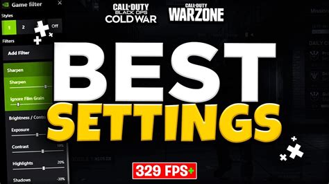 The Best Warzone Settings Nvidia Game Filters Youtube