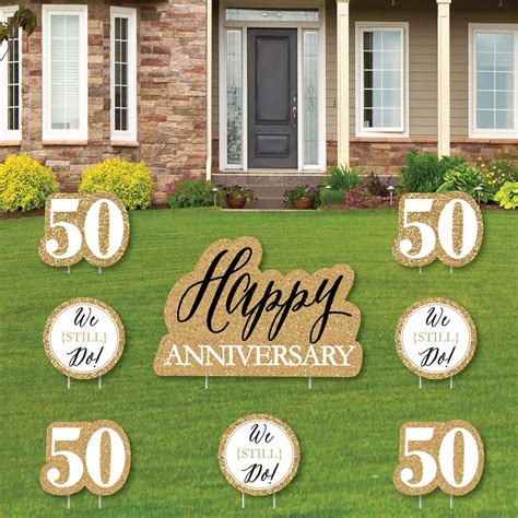 Big Dot Of Happiness We Still Do 50th Wedding Anniversary Yard Sign