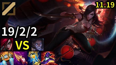 Katarina Mid Vs Sylas Kr Grandmaster Patch 11 19 Youtube