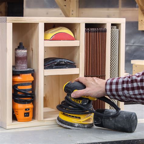 Diy Sandpaper And Sander Storage Organizer Plans Saws On Skates