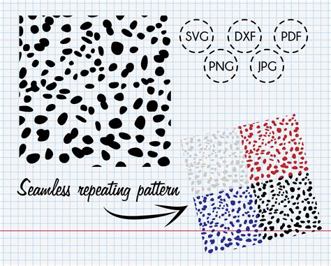 Dalmatian Skin Seamless Pattern SVG Creative Vector Studio