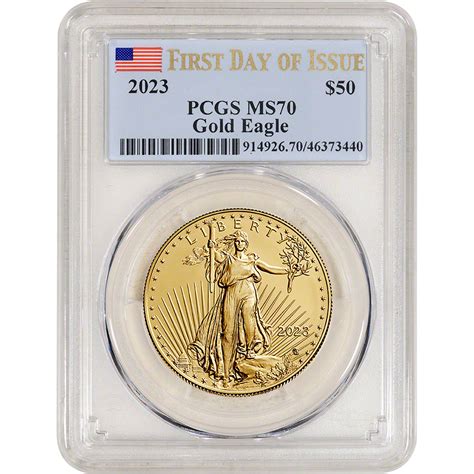 2023 American Gold Eagle 1 oz $50 - PCGS MS70 First Day Issue [23-AGE ...