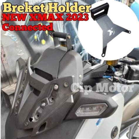 Jual Breket Holder HP NEW XMAX Connected 2023 2024 Dudukan Handphone