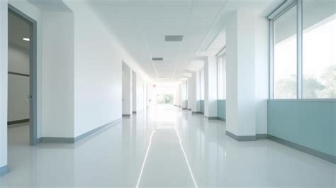 Premium AI Image | White blur office building healthcare clinic hospital or school background ...