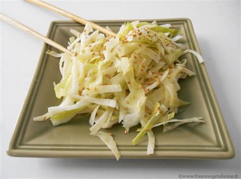 Salade Japonaise Au Chou Blanc V G Talien Vegan France Vegetalienne