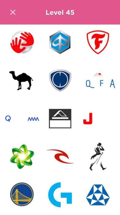 Logo Quiz 2023 Answers Level 41 Level 45