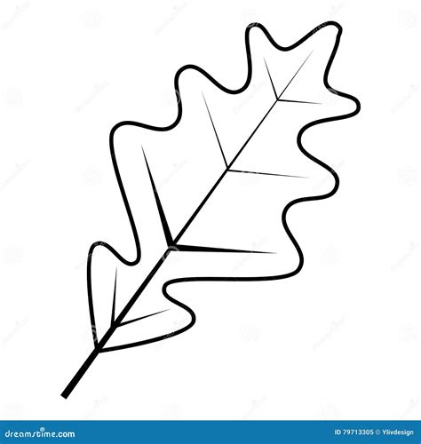 Leaf icon, outline style stock vector. Illustration of leaves - 79713305