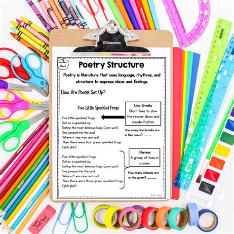 Poetry Structure 1st Grade Fl Ela 1 R 1 4 Magicore