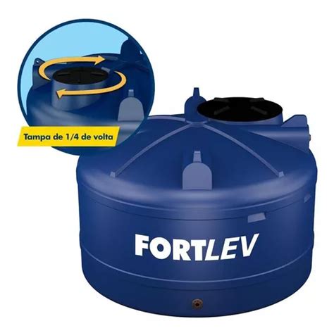 Comprar Tanque Em Polietileno 2 000 Litros Azul Fortlev