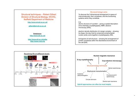 (PDF) Structural biology’s aims Structural techniques –Robert - DOKUMEN ...