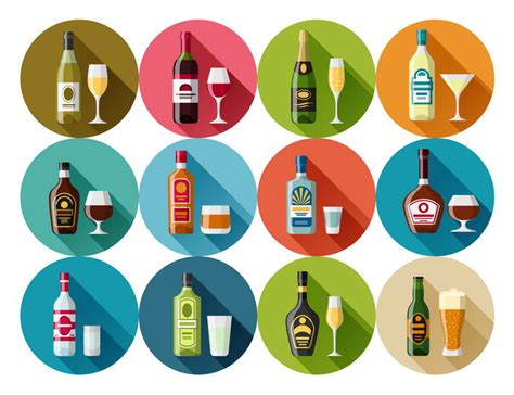 Alcohol Drinks Icons On Behance