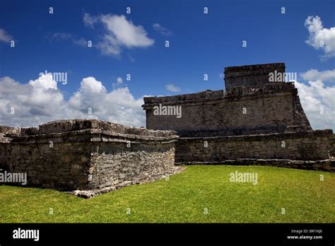 Ancient Maya City Ruins Of Tulum Yucatan Mexico Stock Photo Alamy