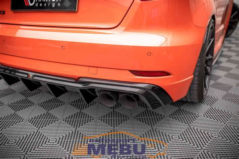 Maxton Design Audi Rs3 8v Sportback Fl Diffuser V2 Quad Tip Maxton Design Nl