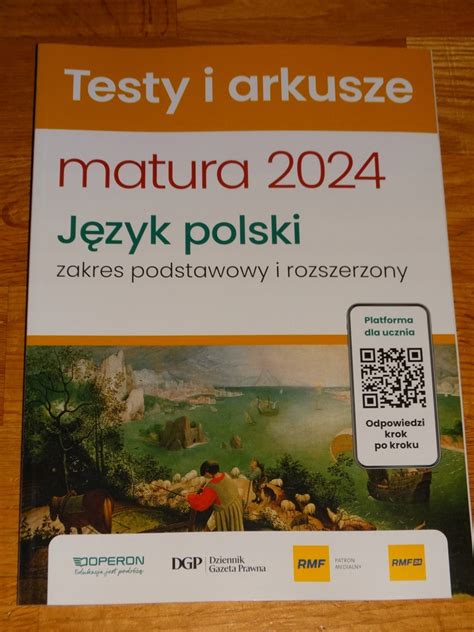 Matura 2024 testy i arkusze maturalne Język Polski zakres podst i