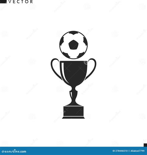 Copa De Trofeo Con F Tbol Ilustraci N Del Vector Ilustraci N De