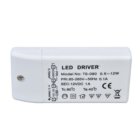 LED Driver Transformer 12W 12V DC 1A LED Dimmable Driver 230V AC To