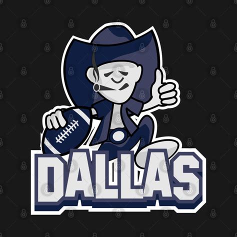 Cartoon Dallas Cowboys NFL Team - Superbowl - T-Shirt | TeePublic