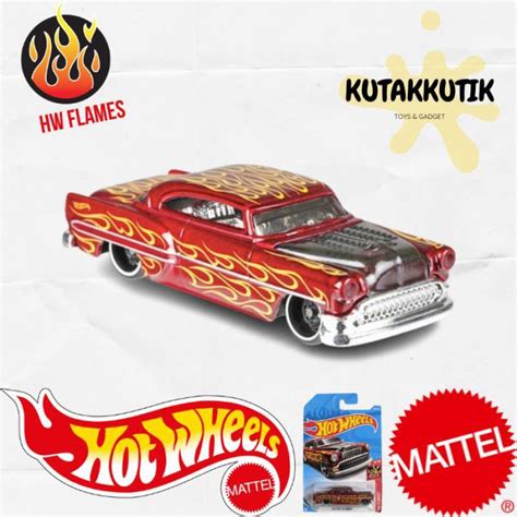 Jual Hot Wheels Mobil Klasik Sedan Muscle Car Custom 53 Chevy Merah