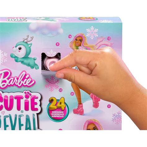 Calendario de Adviento Barbie Cutie Reveal con muñeca y 24 sorpresas