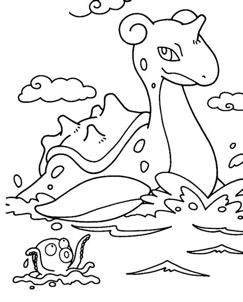 Lapras Coloring Pages Free Pokemon Coloring Pages Printables