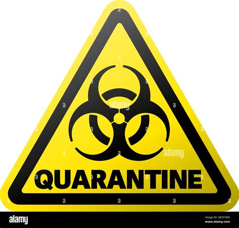 Quarantine Sign Stock Vector Images Alamy