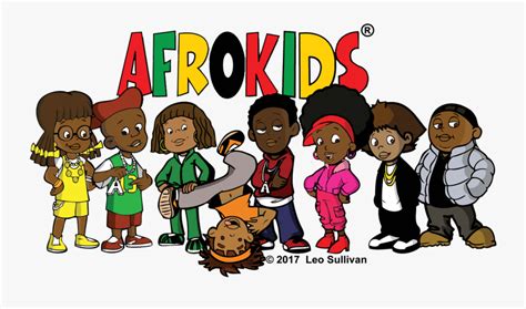 Black Children Playing Clip Art