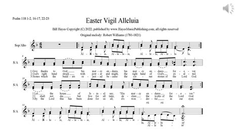 Easter Vigil Alleluia Sa Youtube