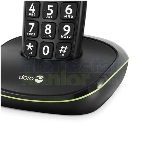 Tel Fono Inal Mbrico Doro Phoneeasy W Duo Teclas Parlantes Negro