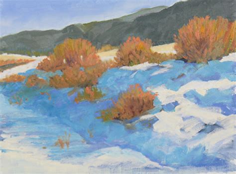 Daily Painters Of Colorado End Of Winter Day Original Oil Colorado