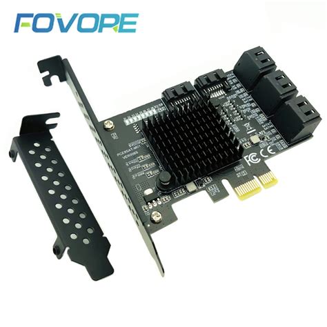 Pci E To 8 Ports Sata 3 Iii 30 6 Gbps Ssd Adapter Pcie Pci E X1