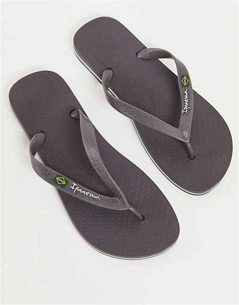 Ipanema classic brazil flip flops in dark grey | ASOS