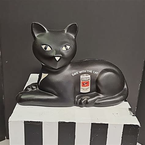 Union Carbide Corporation Accents Vintage 981 Eveready Cat Bank