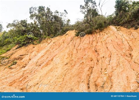 Slope Erosion Control Grids, Sheets And Earth On Steep Slope Royalty-Free Stock Photo ...