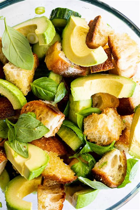 Green Panzanella Salad With Grilled Chicken Simply Delicious