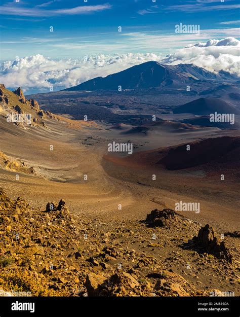 View Overlooking The Rim Of Haleakala Crater Haleakala National Park