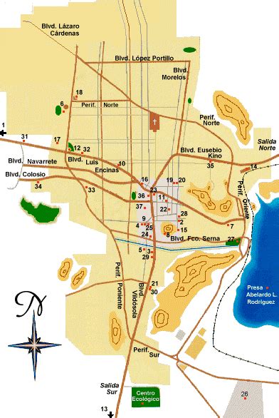 MAPA INTERACTIVO DE HERMOSILLO