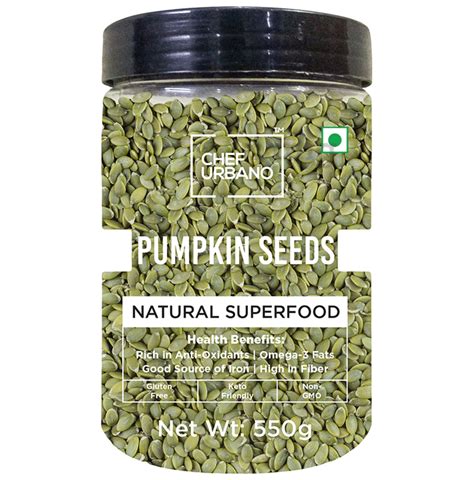 Chef Urbano Pumpkin Seeds Buy Jar Of 550 0 Gm Seeds At Best Price In