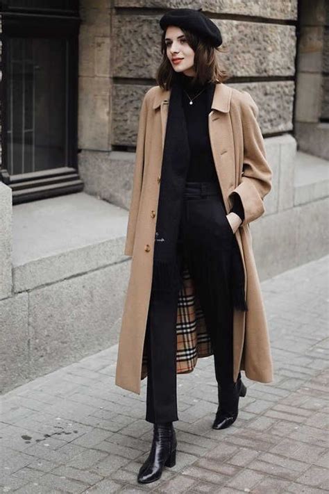 Beige Trench Coats For Women 2022 Chic Outfits Winter Fashion