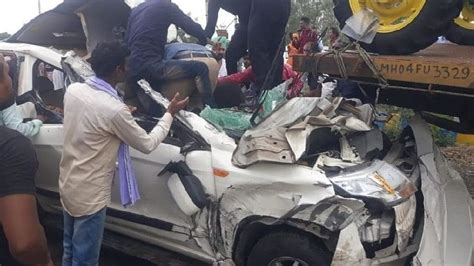 Sehore Accident News Car Collided With Trolley On Indore Bhopal Highway Three Killed Were