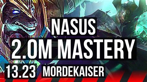 NASUS Vs MORDEKAISER TOP 2 0M Mastery 4 0 1 800 Games KR