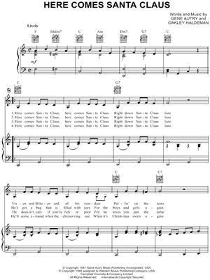 "Here Comes Santa Claus" Sheet Music - 77 Arrangements Available Instantly - Musicnotes