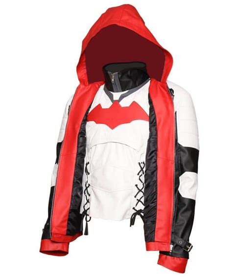 Batman Arkham Knight Red Hood Leather Jacket And Vest Costume Jacketmadness