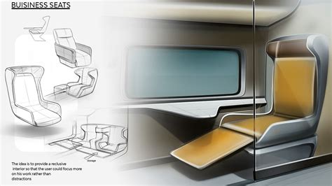 Buisiness Class Coach For A Connected Commute On Behance