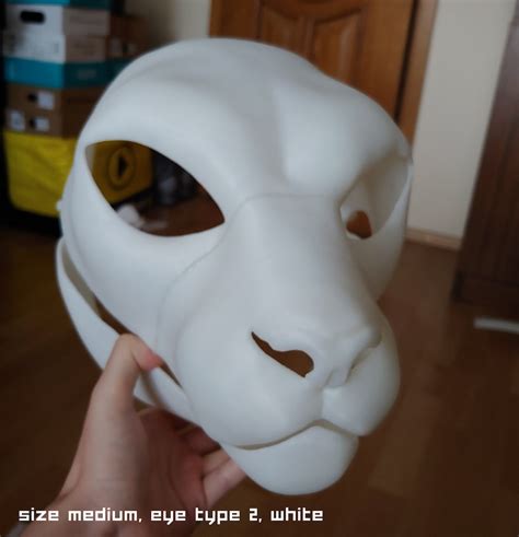 3d Printed Fursuit Head Base Cheetah Etsy