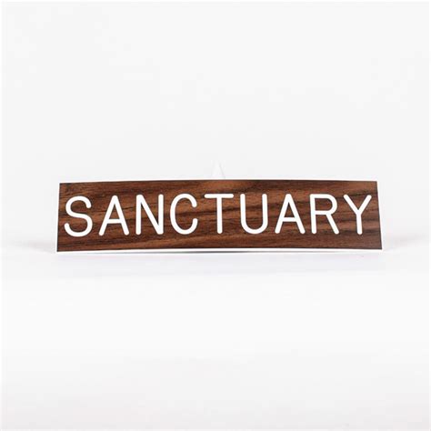 Sign Engraved Sanctuary | SWANSON CHRISTIAN PRODUCTS